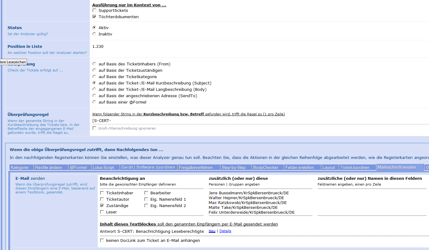 Screenshot zum Vorschlag