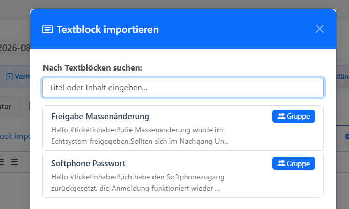 Screenshot zum Vorschlag