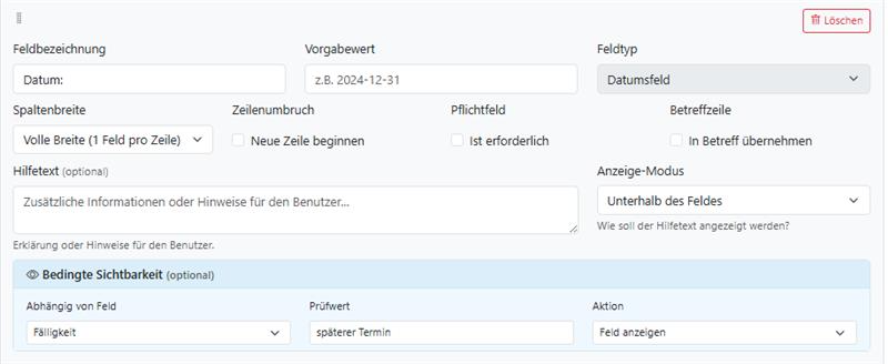 Screenshot zum Vorschlag