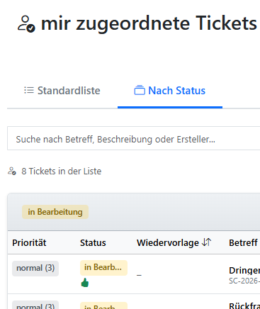 Screenshot zum Vorschlag