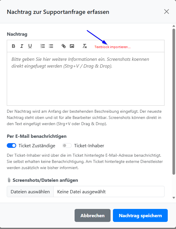 Screenshot zum Vorschlag