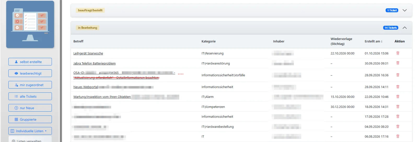 Screenshot zum Vorschlag