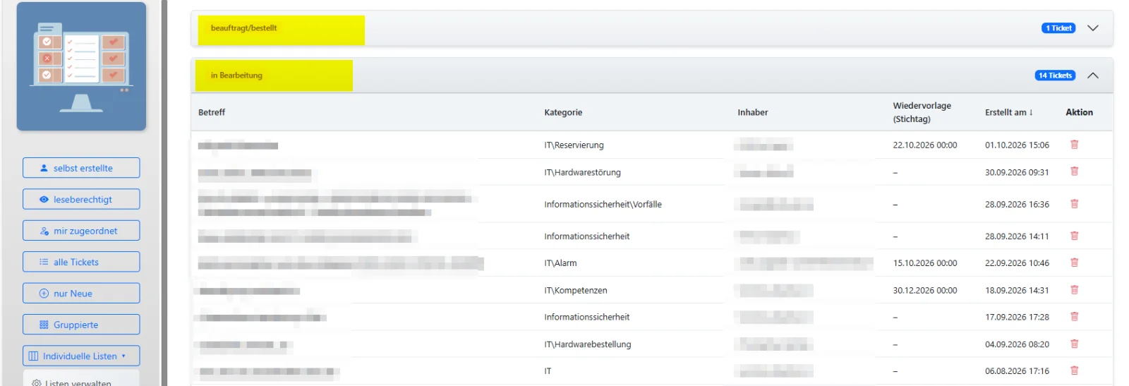 Screenshot zum Vorschlag