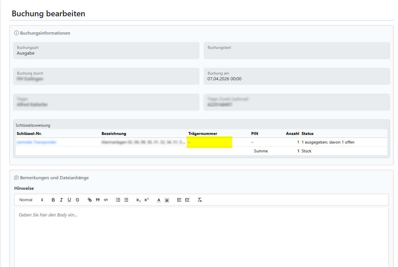 Screenshot zum Vorschlag